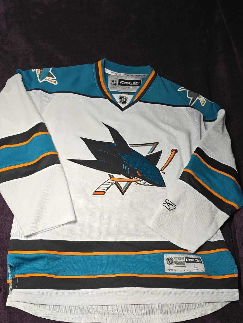 Reebok San Jose Sharks Hockey Jersey